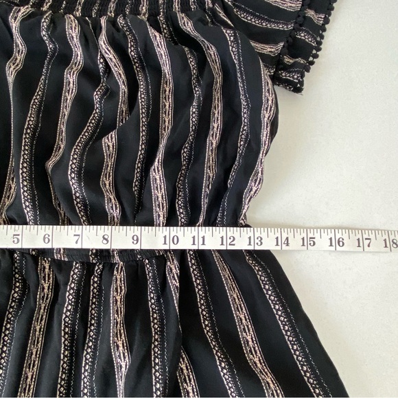 Black Off Shoulder Romper Womens Small - Picture 14 of 16